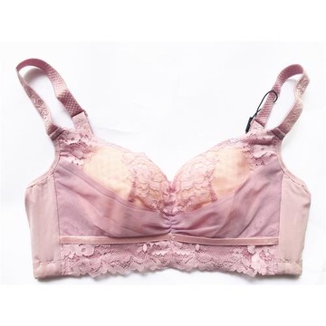 品牌蕾絲薄杯舒適透氣無鋼圈文胸罩聚攏調整型收副乳女士內衣2094
