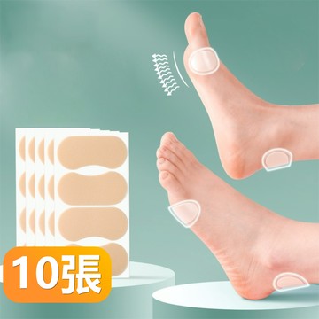 【晴安居】柔韌隱形防磨腳貼 防水防塵親膚設計 裸感呵護不留殘膠-10張