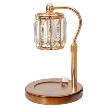 Rofancy 洛帆晞 經典木座系列 融蠟燈 可調光 高低  典雅方 棕色