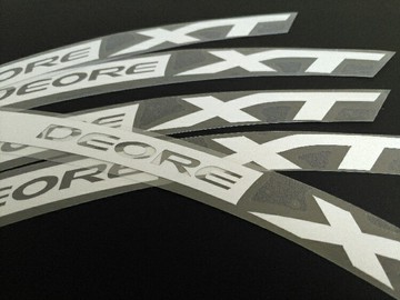 XT M785山地車自行車輪組輪圈反光貼紙多色防水24/26/27.5/29寸