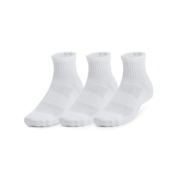 【UNDER ARMOUR】UA 男女同款 Training Cotton 中筒襪(3入)_1386372-100