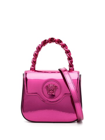 Versace - La Medusa mini leather bag - women - Calf Leather/Lamb Skin - One Size - Pink