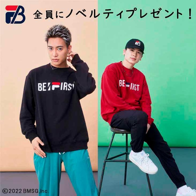 FILA フィラ BE:FIRST コラボ トレーナー クルーネック スウェット