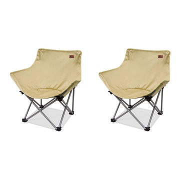 Coupang進口 戶外森林舒適野營椅套裝  象牙白  2個