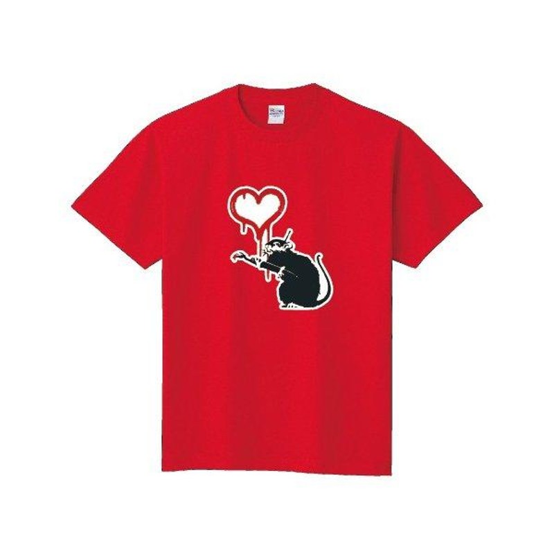 Banksy バンクシー Love Rat Tシャツ ラブラット ネズミ オリジナルT ...