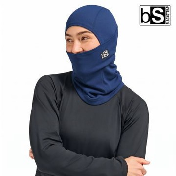 BlackStrap 素色美麗諾羊毛多功能頭套 Merino Hood 深灰藍｜UPF50+ 單一尺寸 (適用頭圍約53-60cm)