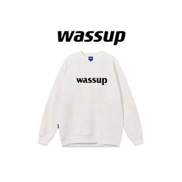 WASSUP潮牌字母男女連帽衛衣秋冬復古百搭重磅純棉ins情侶款上衣