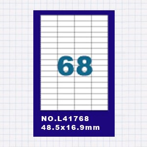 滿額現折180★(20包)OGI A4標籤貼紙4欄17列/50張入 四邊直角 雷射.噴墨.點距陣各式列表機專用 標籤貼紙No.L41768