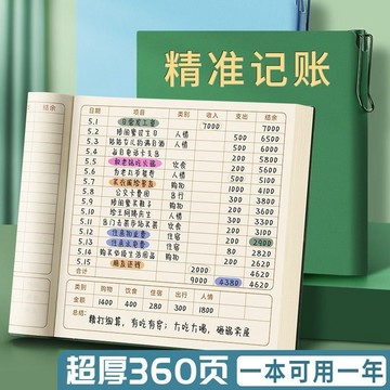 🔥桃園出貨🔥記賬本子明細賬本日常開支記錄本人情往來登記本每日記賬本高顏值