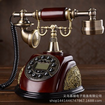 美琪 歐式仿古按鍵式訂做鄉村皇室電話機