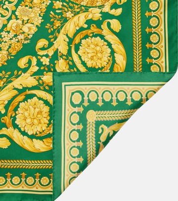 Versace Barocco silk twill scarf
