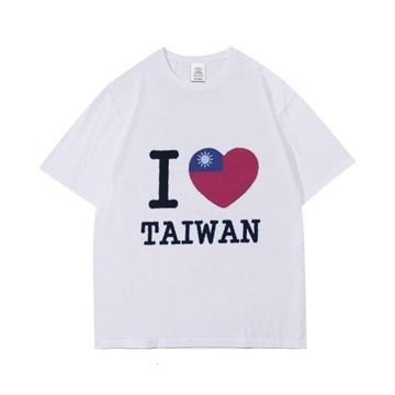 台灣 國慶 應援 紀念T 我愛台灣 TW 雙十國慶 潮t 夏日ins復古印花純棉短袖T卹男女寬鬆美式街頭hiphop