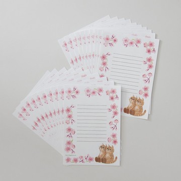 信箋 茶虎兄弟賞花 20張入