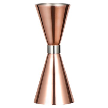 金環刻度盎司杯 jigger 30/60ml 玫瑰金  玫瑰金 銀環  1個