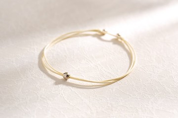 \| Charlene 瑩絲手繩 |/ - 純銀。純銀鍍金。手環。銀牌