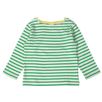 akachan honpo - 長袖T恤-花紋-綠色