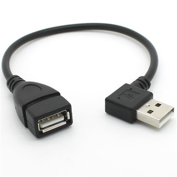 彎頭USB加長彎頭USB2.0延長線90度直角USB公對母L型USB 2.0 A公帶螺絲孔耳朵可固定電腦車載手機數據線充電線