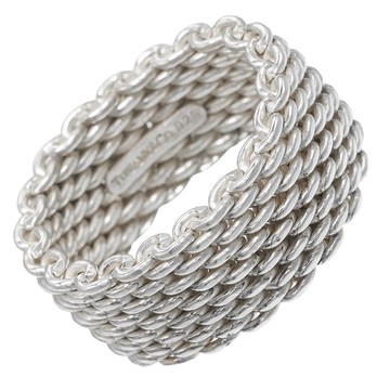 【日本直送】蒂芙尼 TIFFANY&Co. Somerset sommets 13號 戒指 銀 925 約8.6g【二手】