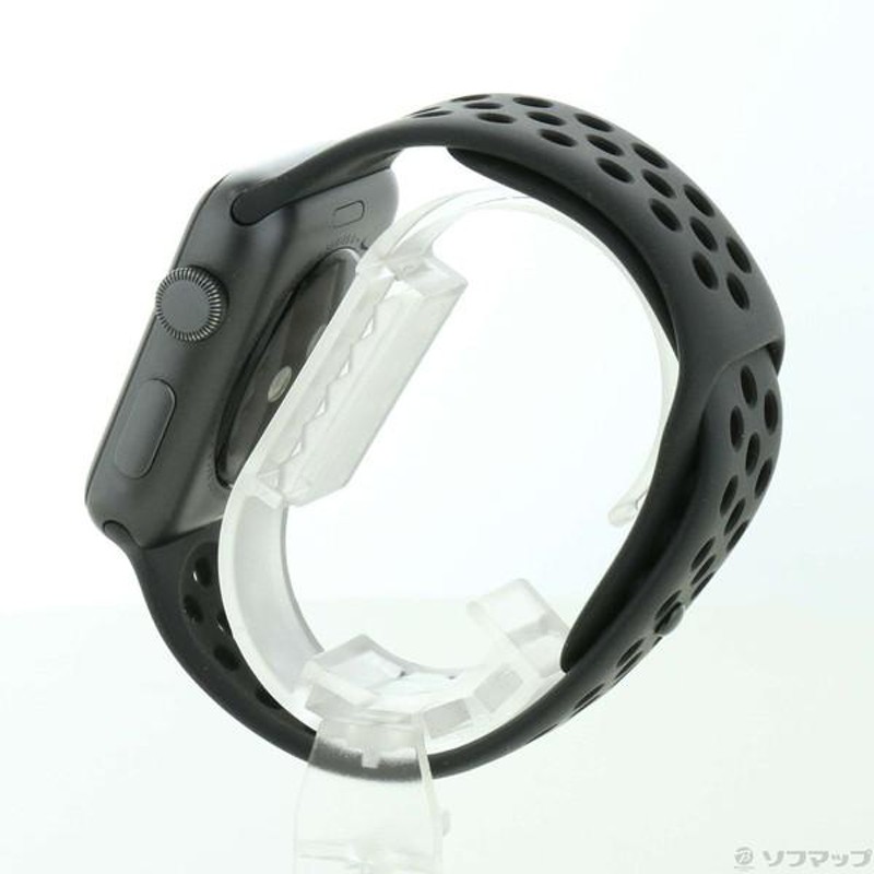 Apple(アップル) Apple Watch Series 3 GPS 38mm スペースグレイアルミニウムケース ブラックスポーツバンド  【276-ud】-