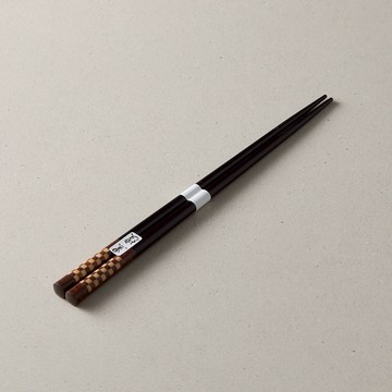 【有種創意】 - 日本川上-寄木黑檀木筷-大(23.5cm)