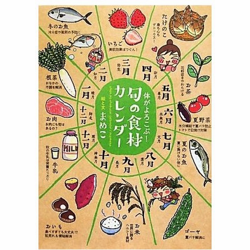 体がよろこぶ 旬の食材カレンダー まめこ 絵 文 通販 Lineポイント最大0 5 Get Lineショッピング