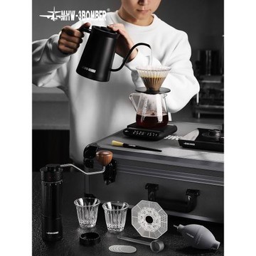 【新年禮物】MHW轟炸機B-3戰術箱 便攜手沖咖啡壺套裝手搖磨豆機