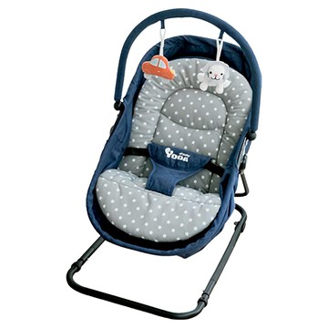 YODA 優的寶貝 三段式安撫椅  多變化安撫椅模式  輕巧自然搖動  夜光藍  41 x 62 x 80cm  1個