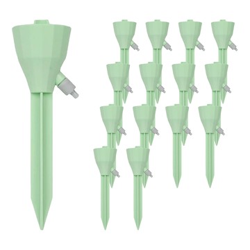 懶人自動澆水器 Set 15  PP塑料  17.5*5CM  米色/綠色/粉色  1組