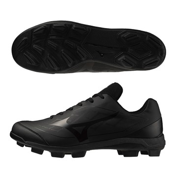 美津濃棒壘球鞋 MIZUNO Cushionrevo DIA 男女款 棒球鞋 壘球鞋 棒壘鞋 膠釘鞋 膠釘 寬楦 黑