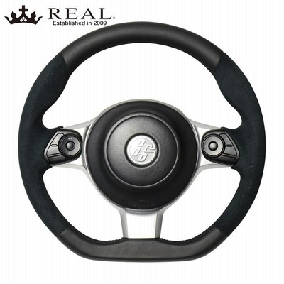 マークX GRMN ステアリング 130系 H31/1-R1/9 ブラックレザー&ブラックウルトラスエード REAL(レアル) GR-ALC-BK