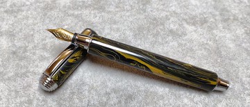 德國硬橡膠-拔蓋式鋼筆