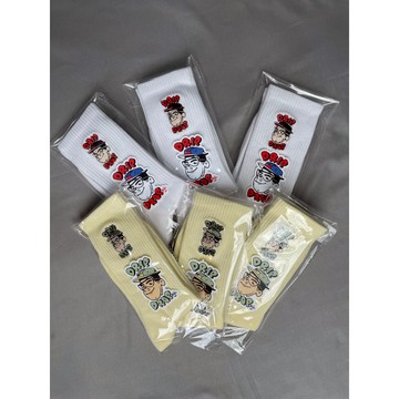 【TACKSTHGOOD】Drip Drop NYC 刺繡中長筒襪
