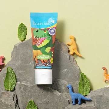 Brush Baby - 兒童木醣醇牙膏-恐龍 (清新薄荷)-3Y+