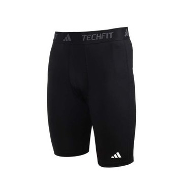 ADIDAS 男緊身短褲-運動 休閒 瑜珈 吸濕排汗 5分褲 IN5591 黑白灰