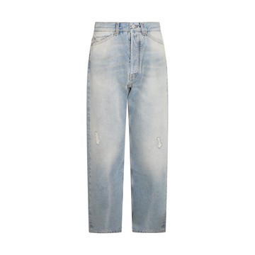 Palm Angels - Light Blue Cotton Jeans