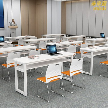 【學習空間定製】培訓桌 課桌椅 輔導班桌椅 補習班桌椅 學生桌椅 會議桌 雙人學習桌 組合拼接 耐磨防刮 中小型教育機構適用