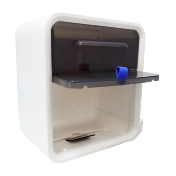 雙層衛生紙盒 20.5 x 14.2 x 21.8cm 壁掛黏貼式 抽取式/捲筒衛生紙兩用  白色 + 黑色  1個