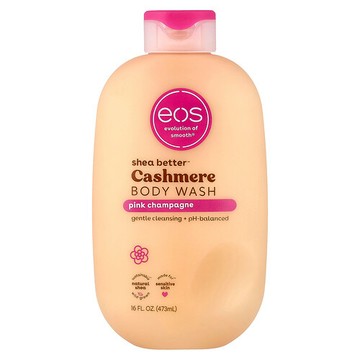 EOS, Shea Better™，羊絨沐浴露，粉色香檳，16 液量盎司（473 毫升）