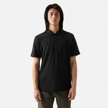 The North Face 北臉 上衣 男款 短袖上衣 運動 POLO衫 M PIQUE POLO 黑 NF0A7WD2JK3