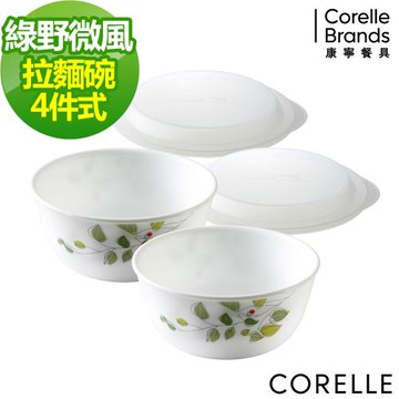 CORELLE康寧綠野微風4件式麵碗組 (D03)