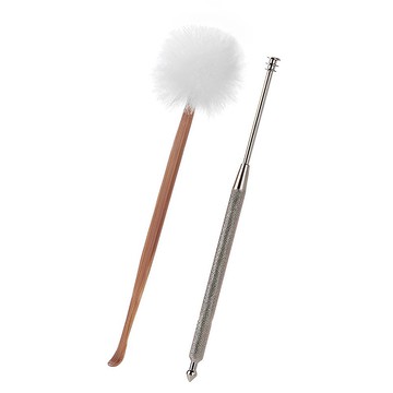 日本綠鐘PSG不銹鋼旋轉式&竹製耳拔二支組(PSG-029)