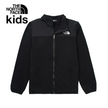 The North Face北面兒童黑色保暖抓絨外套｜8DU5JK3
