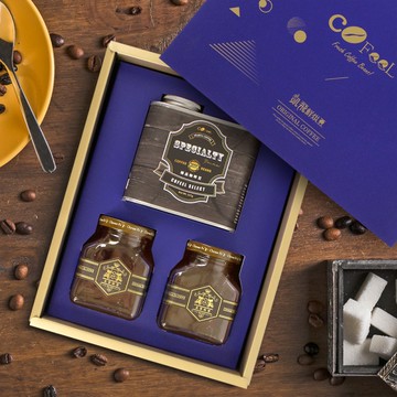 凱飛鮮烘豆 馬拉威酒香藝妓咖啡豆氣閥式豆罐裝半磅+泉發蜂蜜250g 2罐(啡嚐親蜜禮盒)(SO0164)