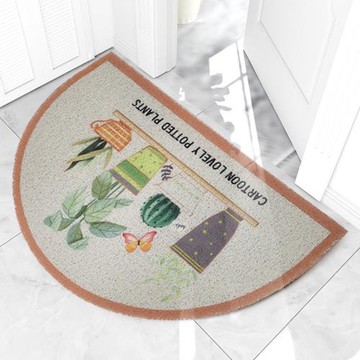 【傢飾美 】半圓防疫清潔絲圈刮泥玄關地墊