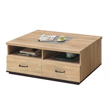 【MUNA 家居】馬克斯4尺木面大茶几(含小凳子X2)(共兩色)原木色