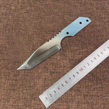 【原野】尾貨全新67層大馬士革夾 AUS-10鋼芯小直刀胚 適合DIY厚3.8mm