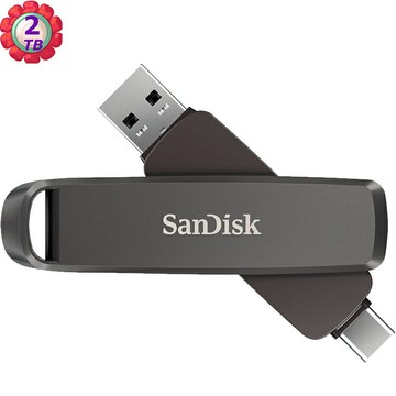 SanDisk 2TB Extreme PRO Dual Drive 1000MB/s SDDDE1-2T00 USB 3.2 兩用隨身碟｜APP賺6%點數回饋