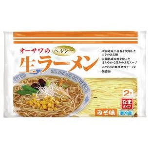 オーサワの生ラーメン(みそ)　296g(うち麺110g×2)