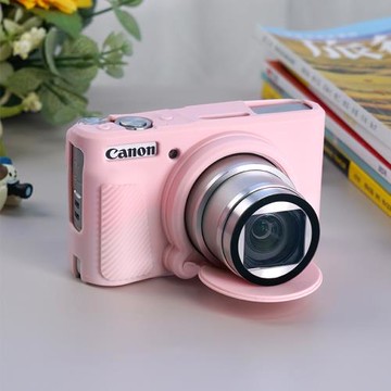 適用佳能g7x2可愛相機包g7x3保護套SX740HS硅膠套R50/R8/R100軟殼