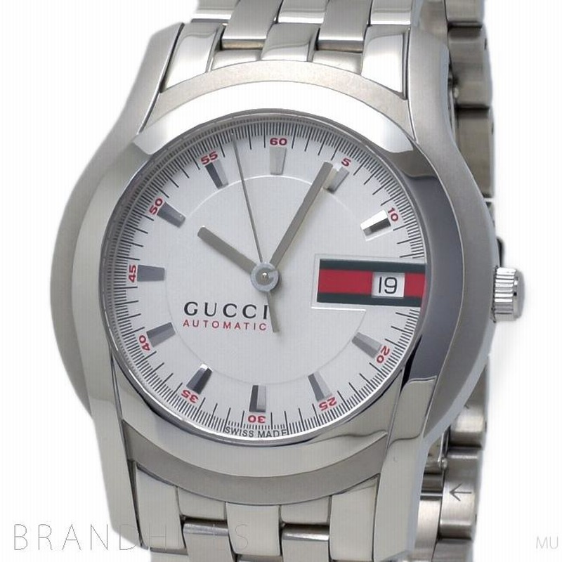 グッチ 腕時計 メンズ Gクラス 5500 自動巻き SS シルバー文字盤
